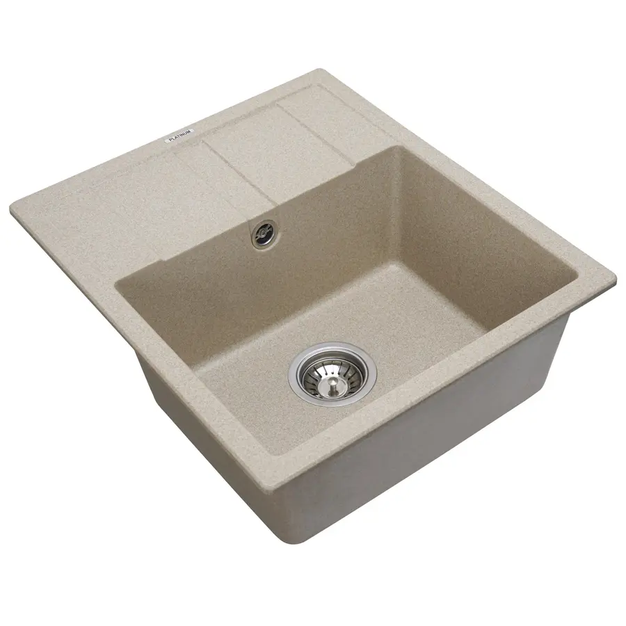 Гранітна мийка для кухні Platinum 5851 ARIA матова Сафарі