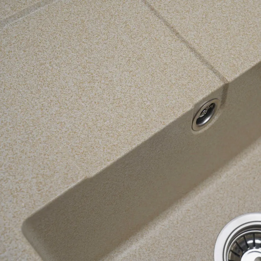 Гранітна мийка для кухні Platinum 5851 ARIA матова Сафарі