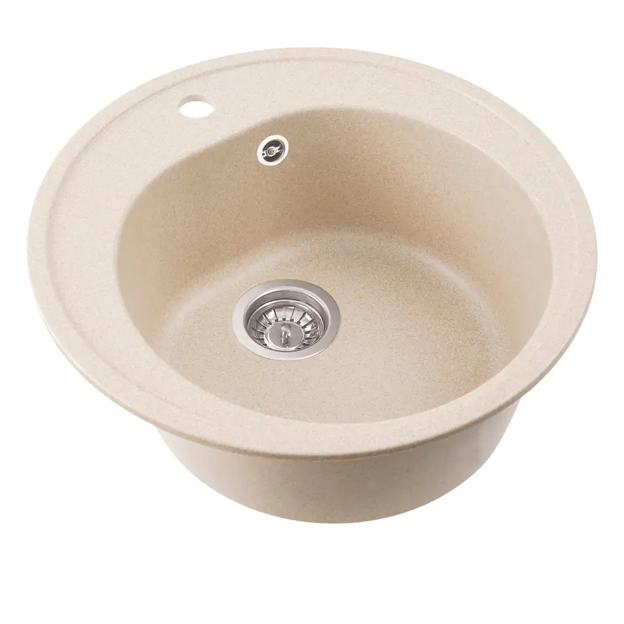 Гранітна мийка для кухні Platinum 510 LUNA матова Сафарі