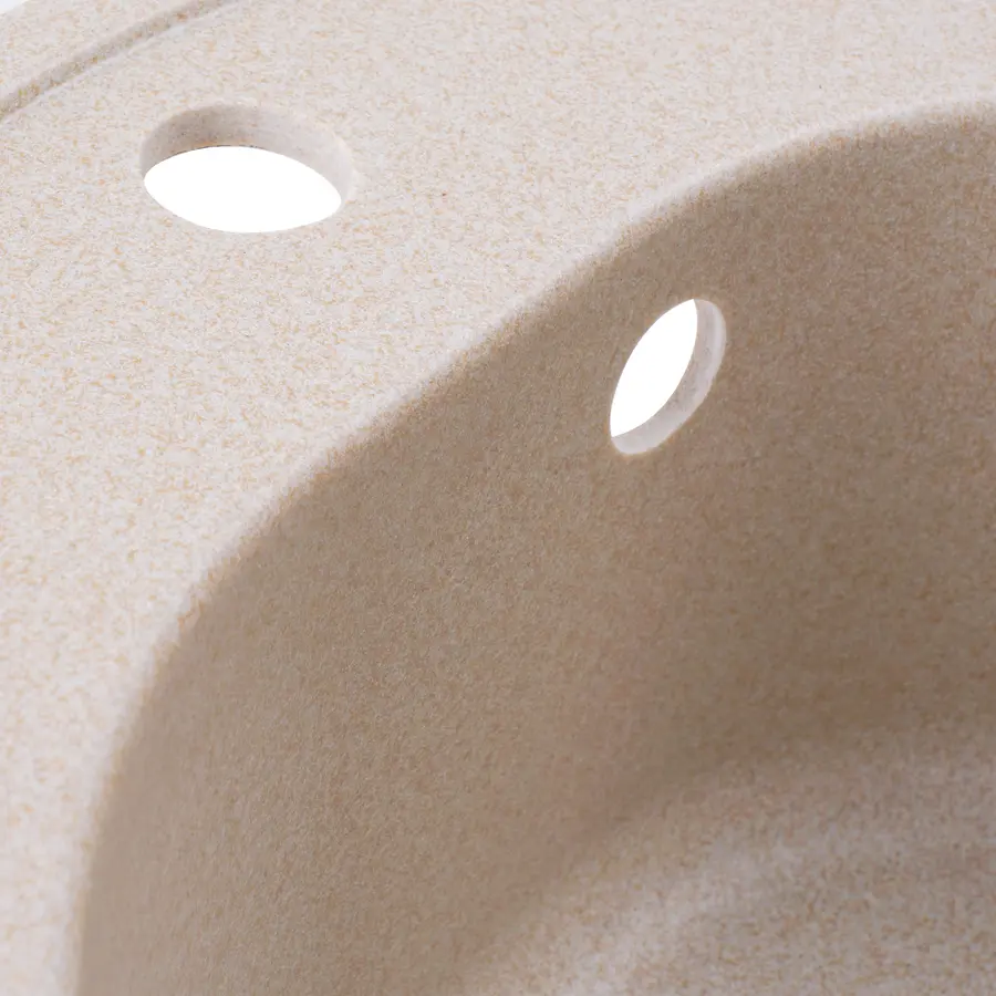 Гранітна мийка для кухні Platinum 510 LUNA матова Сафарі