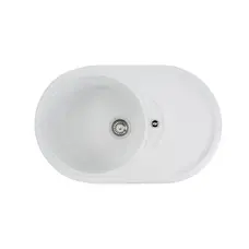 Гранітна мийка для кухні Platinum 7750 GAZZO глянець Білосніжна