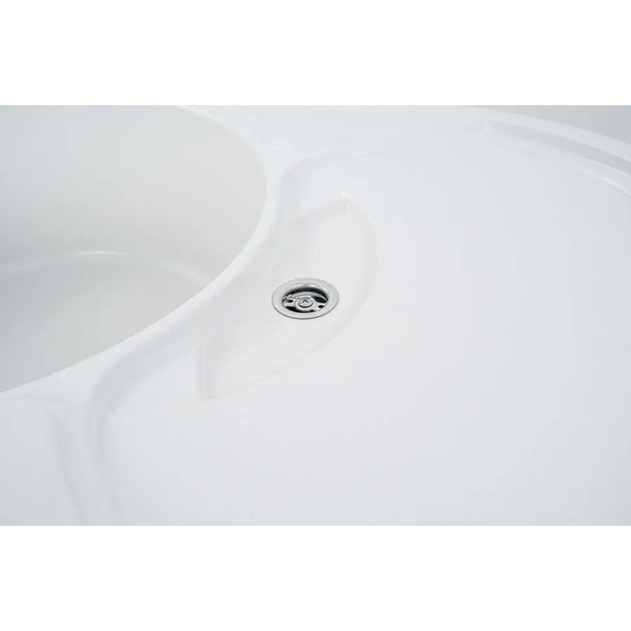 Гранітна мийка для кухні Platinum 7750 GAZZO глянець Білосніжна