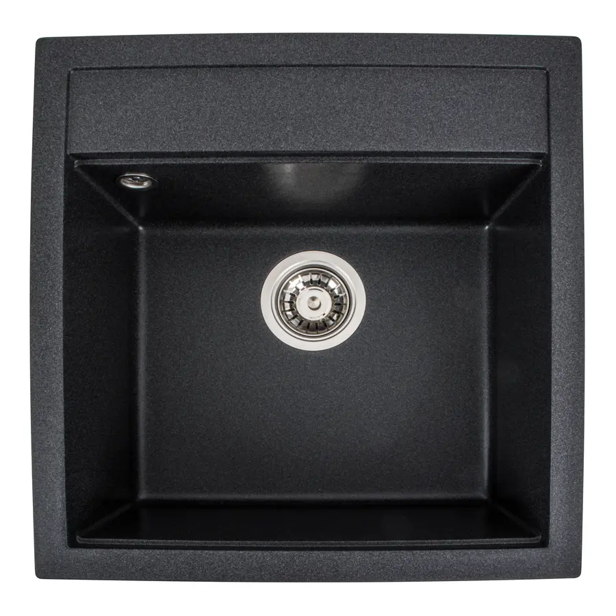 Гранітна мийка для кухні Platinum 5149 FIESTA матовий Карбон