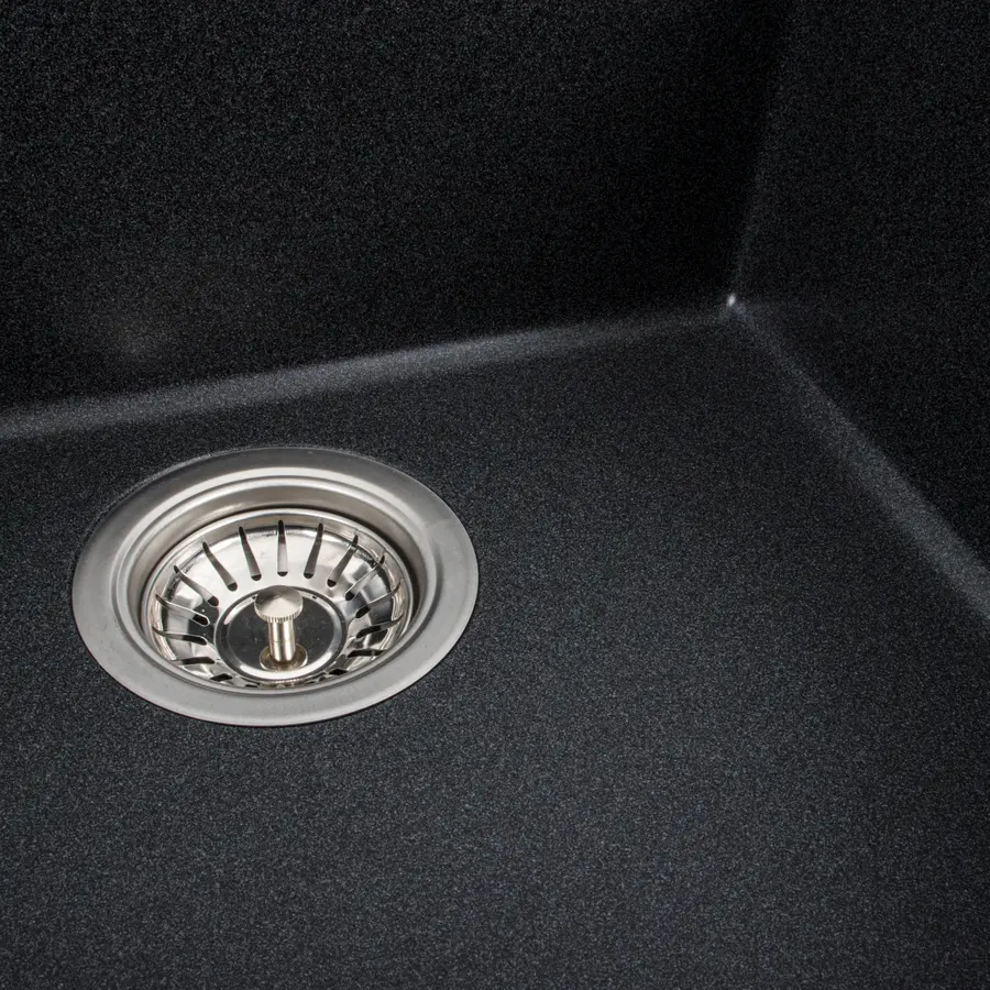 Гранітна мийка для кухні Platinum 5149 FIESTA матовий Карбон