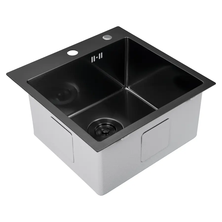 Кухонна мийка Platinum Handmade PVD HSBB 450x450x230 (з кріпленням+повна комплектація)