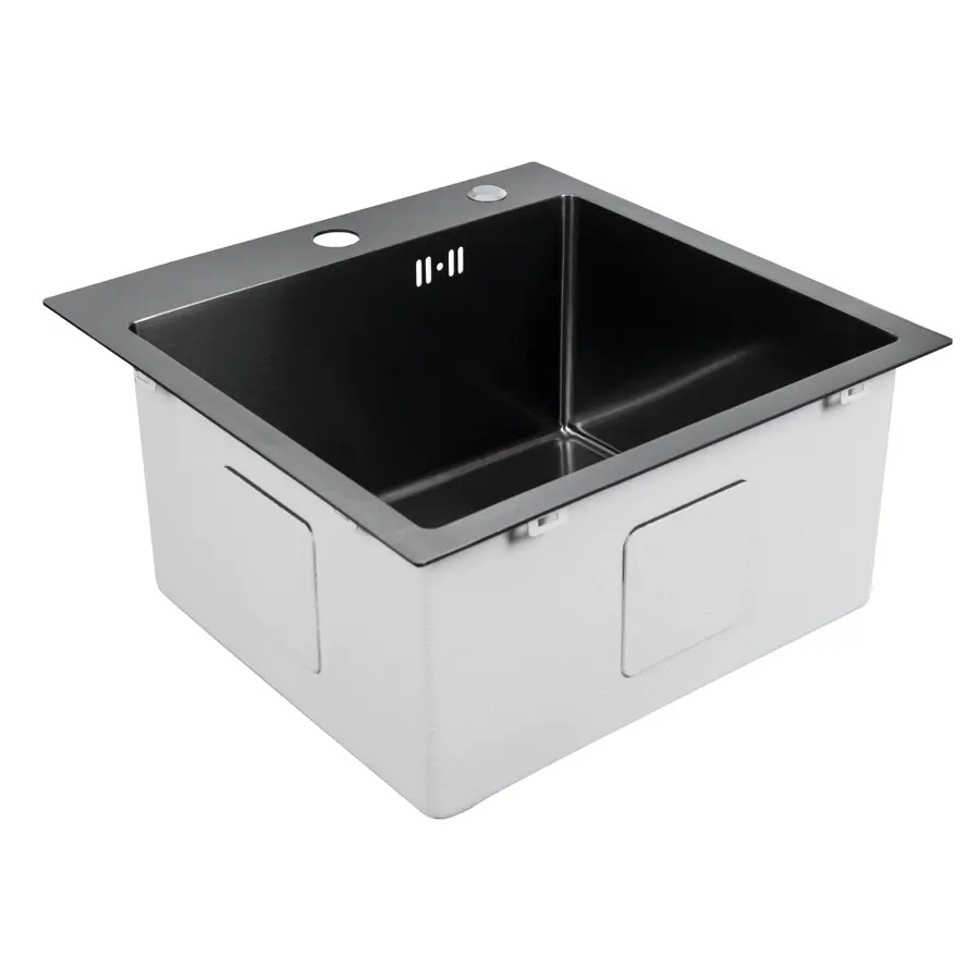 Кухонна мийка Platinum Handmade PVD HSBB 450x450x230 (з кріпленням+повна комплектація)