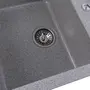 Гранітна мийка для кухні Platinum 7850 TROYA матова Сіра
