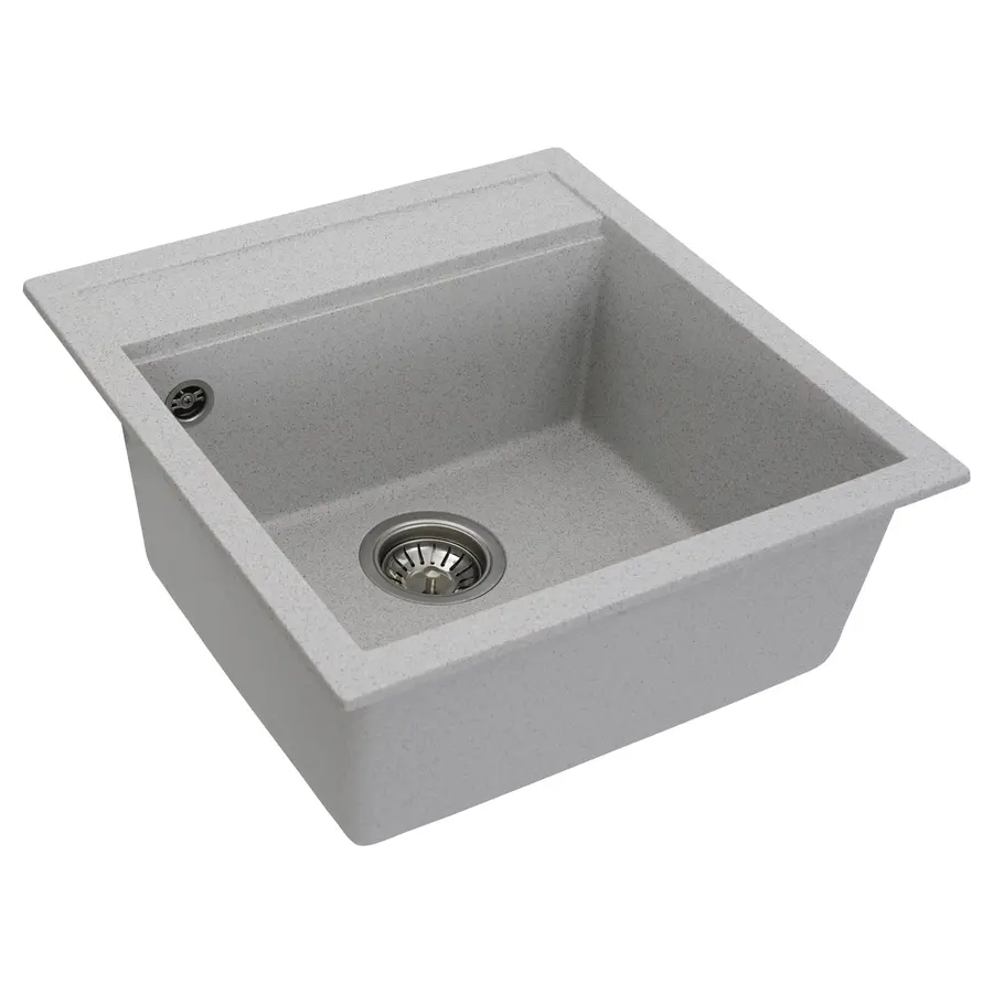 Гранітна мийка для кухні Platinum 5149 FIESTA матова Топаз