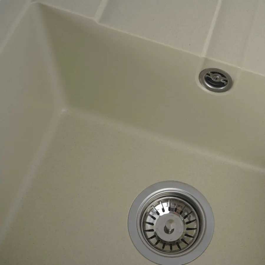 Гранітна мийка для кухні Platinum 5851 ARIA матова Айворі