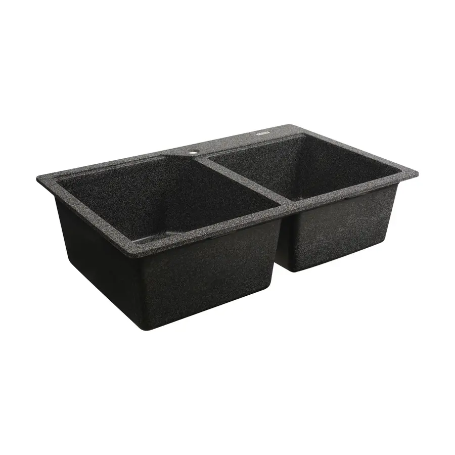 Гранітна мийка для кухні Platinum 7850 HARMONY матова Графіт