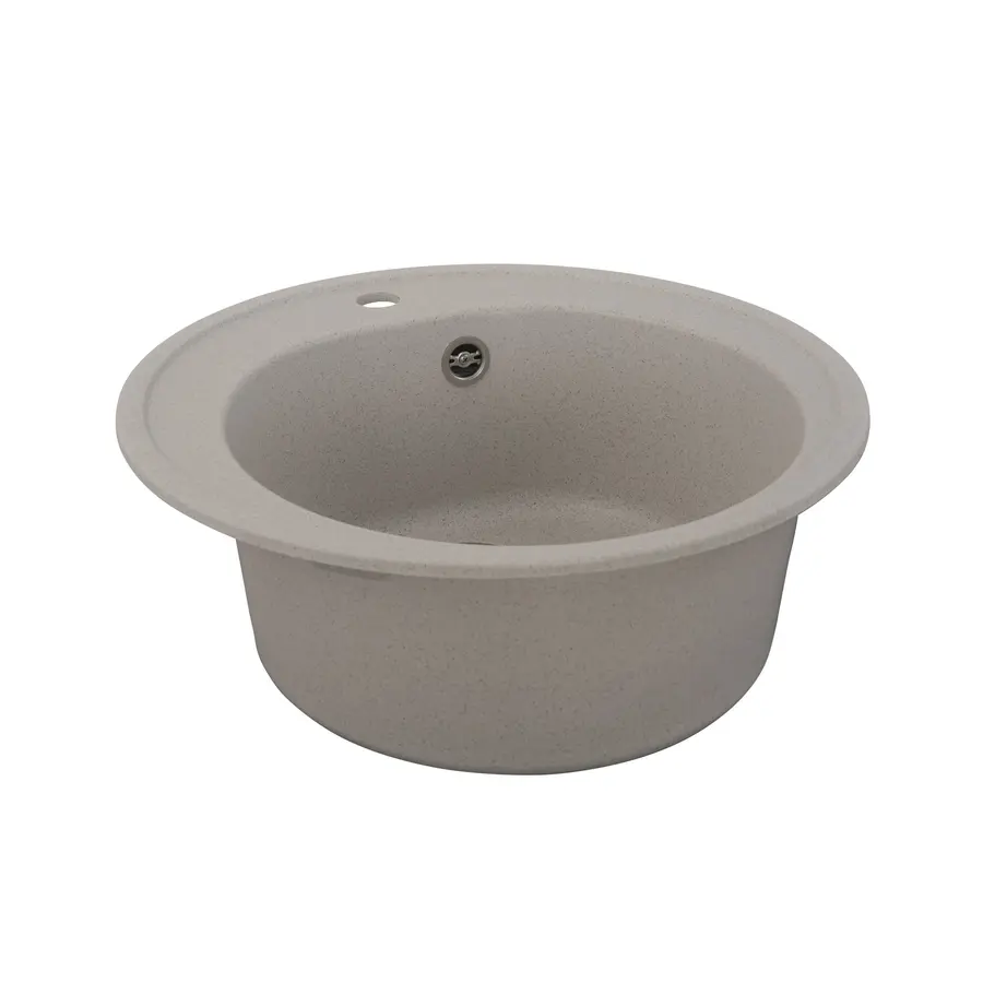 Гранітна мийка для кухні Platinum 510 LUNA матова Топаз