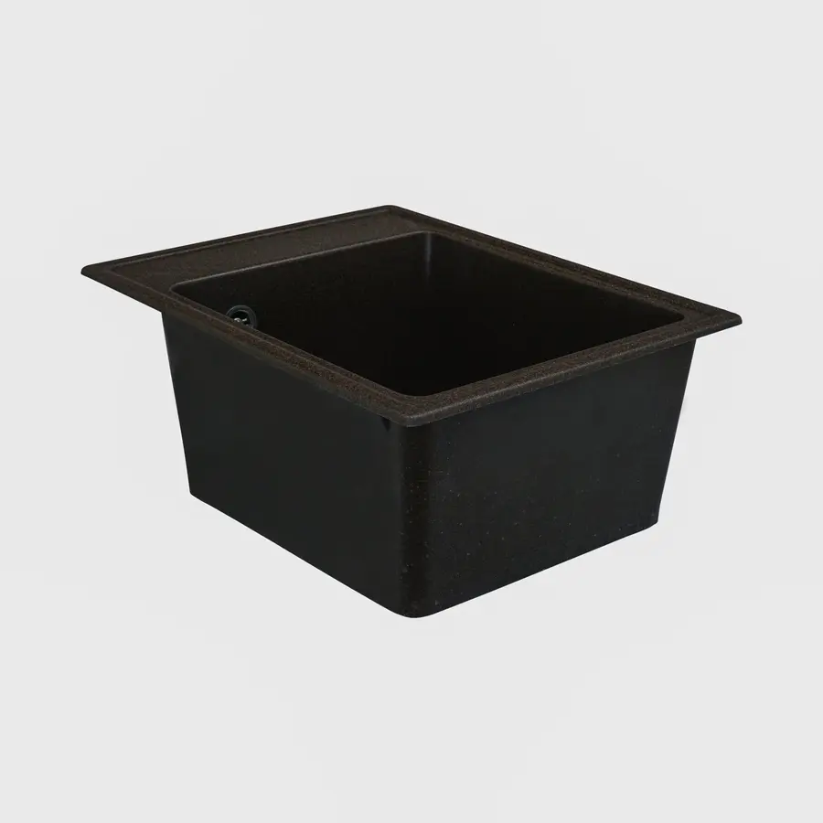 Гранітна мийка для кухні Platinum 4050 RUBY глянець Шоколад