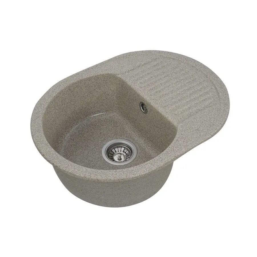 Гранітна мийка для кухні Platinum 6247 BORA глянець Карамель