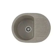 Гранітна мийка для кухні Platinum 6247 BORA глянець Карамель