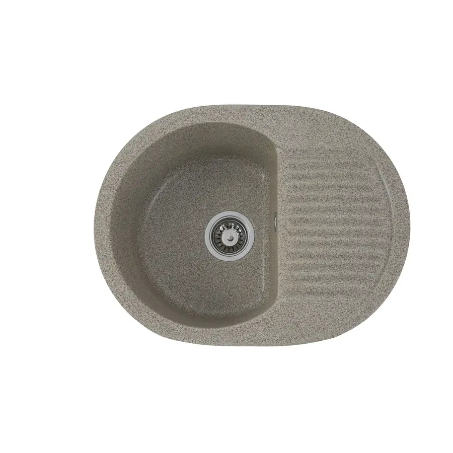 Гранітна мийка для кухні Platinum 6247 BORA глянець Карамель