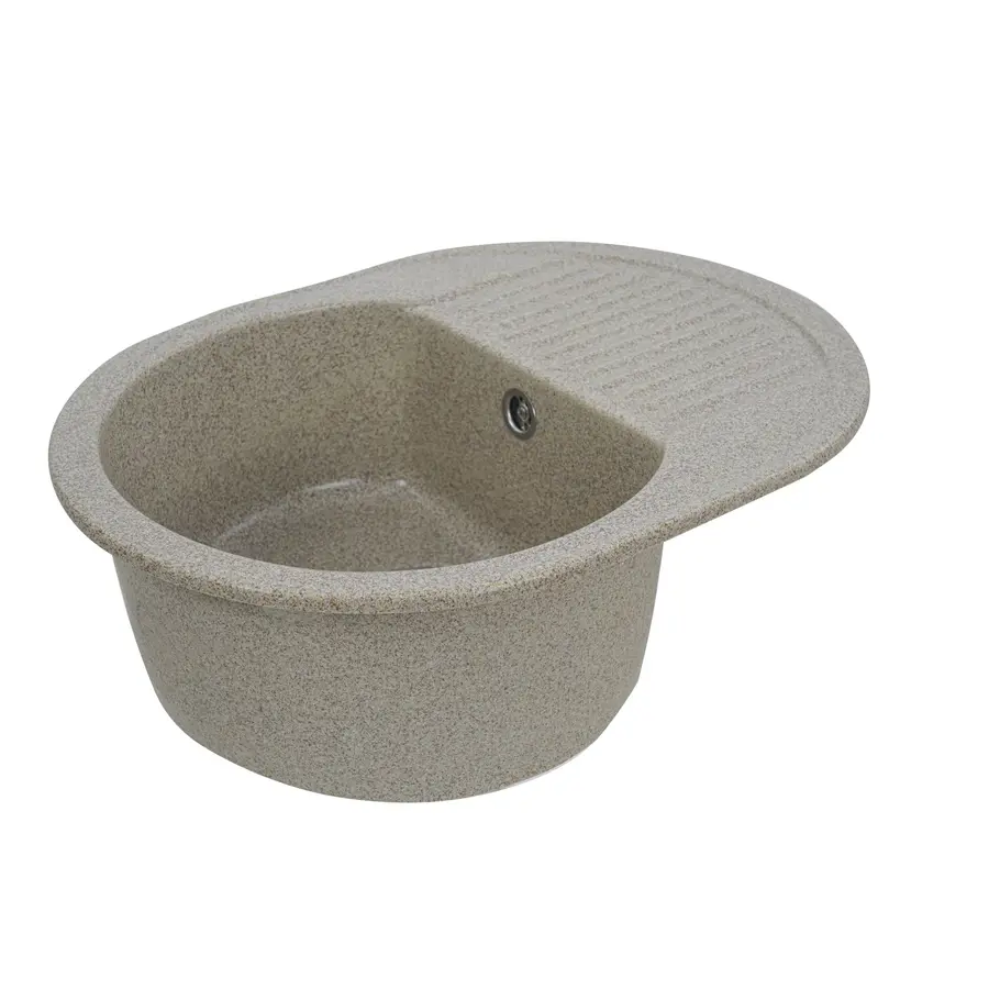 Гранітна мийка для кухні Platinum 6247 BORA глянець Карамель