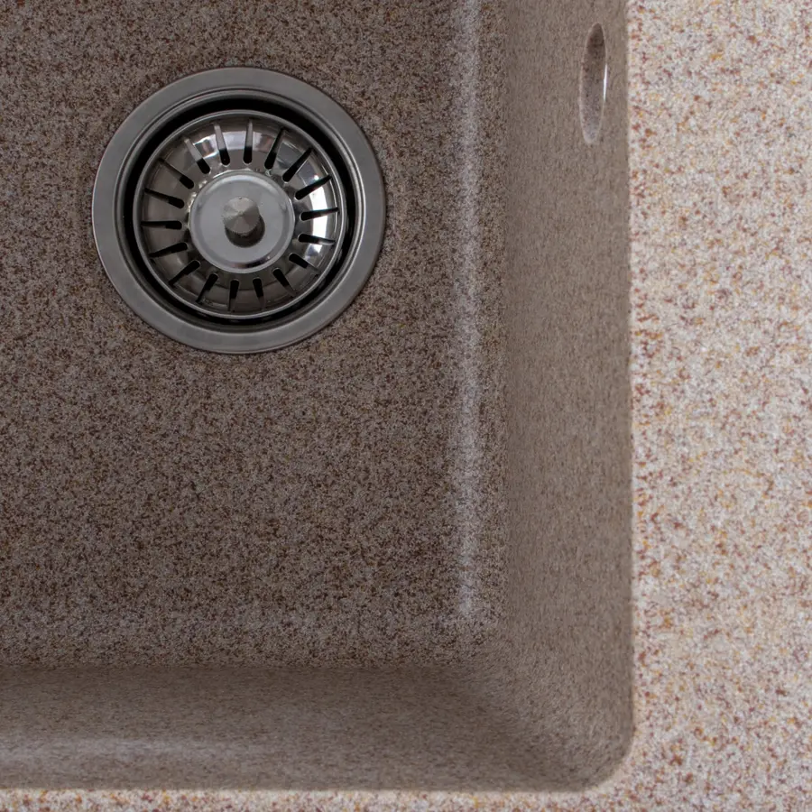 Гранітна мийка для кухні Platinum 6243 LIANA матова Карамель