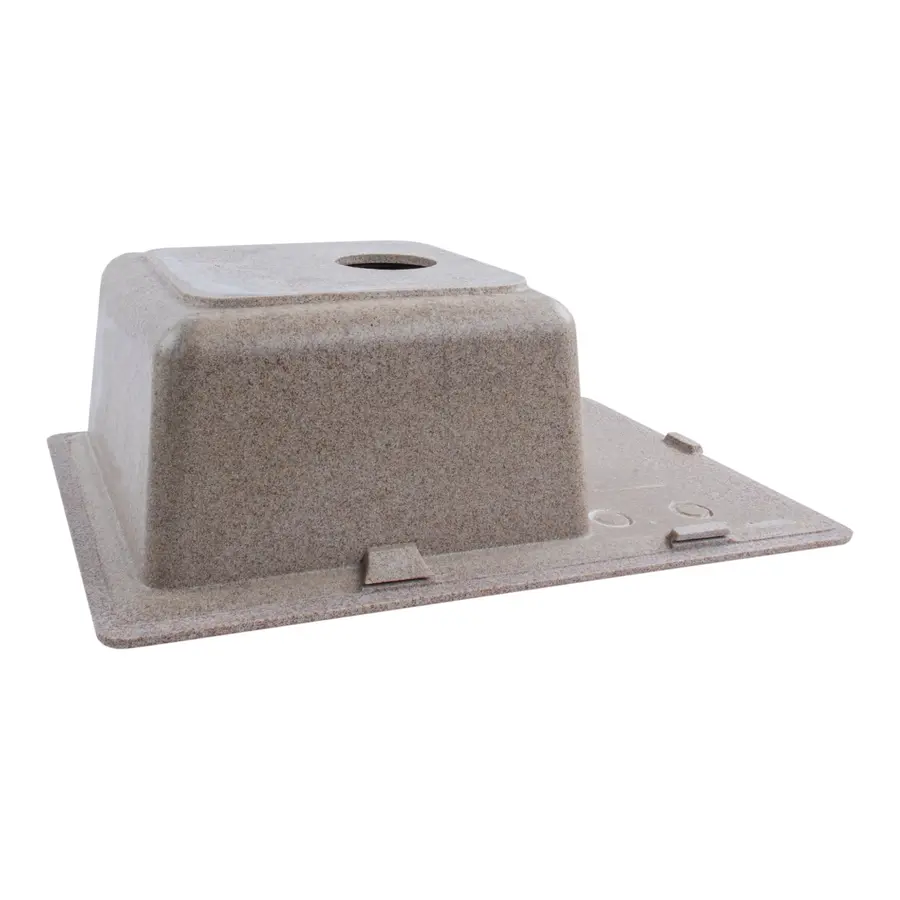 Гранітна мийка для кухні Platinum 6243 LIANA матова Карамель