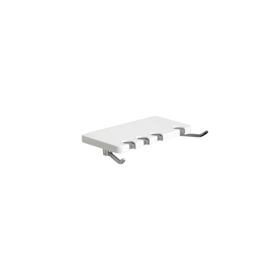 Тримач для зубного приладдя з гачками Platinum 105W (білий колір)