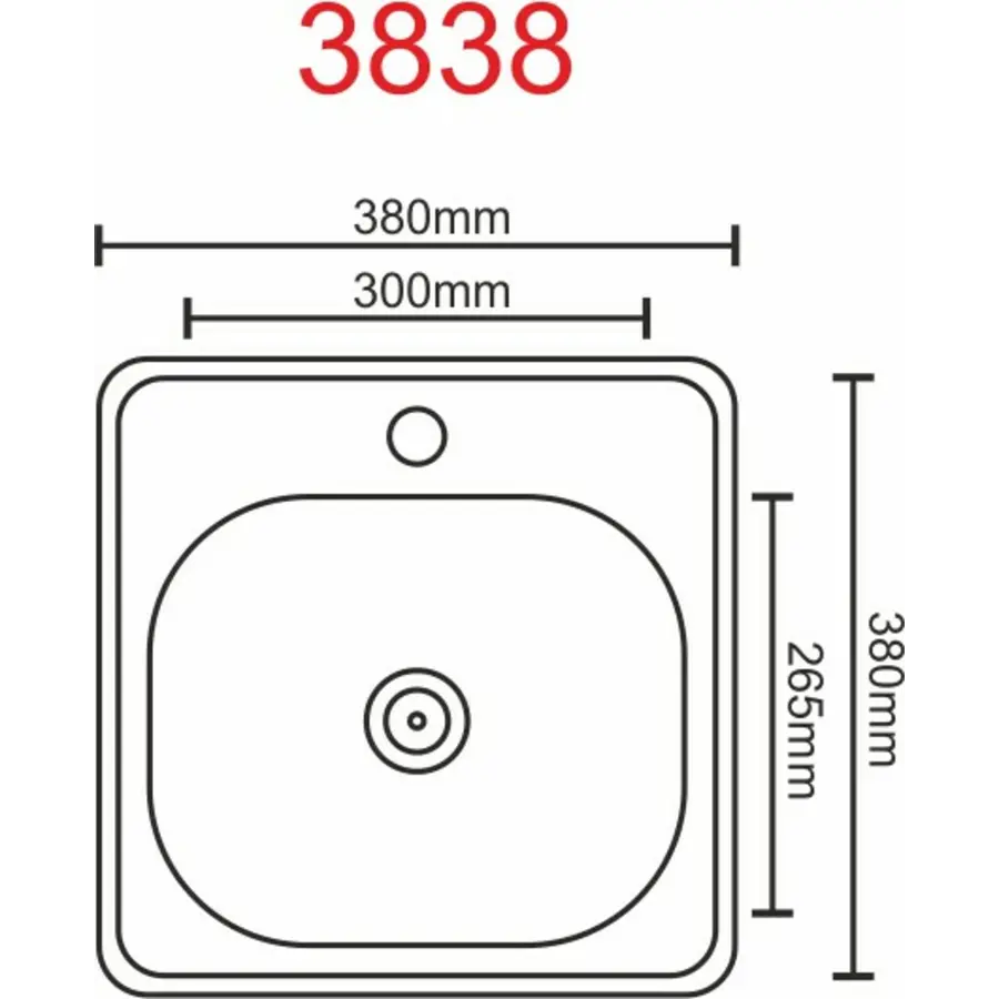 Кухонная мойка из нержавеющей стали Platinum ДЕКОР 3838 (0,6/160 мм)