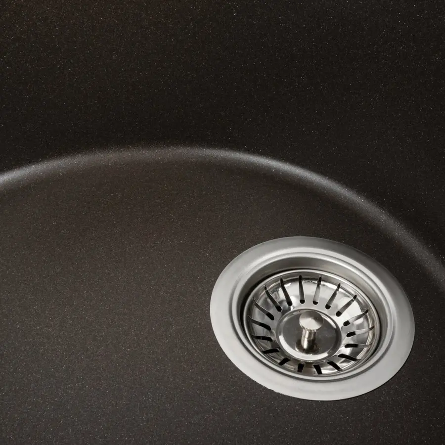 Гранитная мойка для кухни Platinum 5847 ONYX матовая Темная скала
