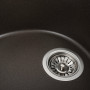 Гранитная мойка для кухни Platinum 5847 ONYX матовая Темная скала