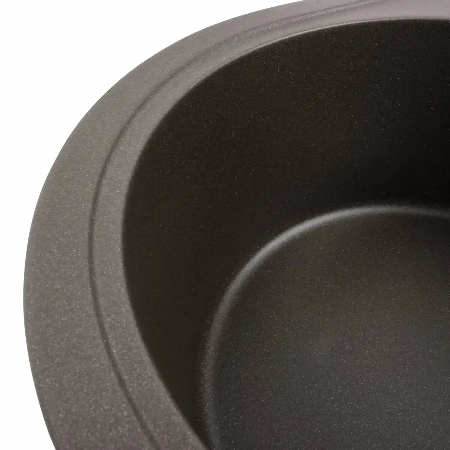 Гранитная мойка для кухни Platinum 5847 ONYX матовая Темная скала