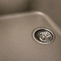Гранитная мойка для кухни Platinum 7950 Equatoria матовый Титан