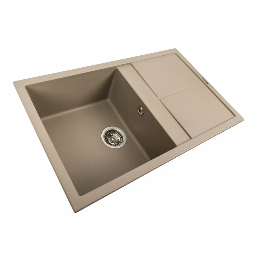 Гранитная мойка для кухни Platinum 7950 Selena матовий Титан