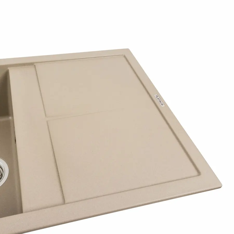 Гранитная мойка для кухни Platinum 7950 Selena матовий Титан