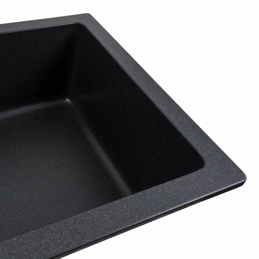 Гранітна мийка для кухні Platinum 7945 Paruana матовий Карбон