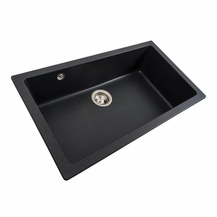 Гранітна мийка для кухні Platinum 7945 Paruana матовий Карбон