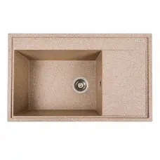 Гранітна мийка для кухні Platinum 7950 AZURIT матова Карамель