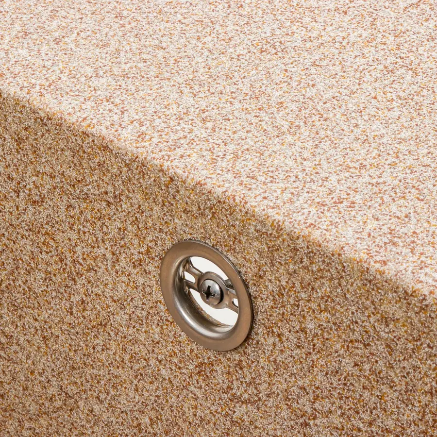 Гранітна мийка для кухні Platinum 7950 AZURIT матова Карамель