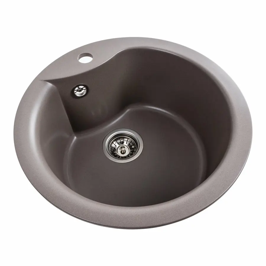 Гранітна мийка для кухні Platinum 480 TURAS матова Дюна