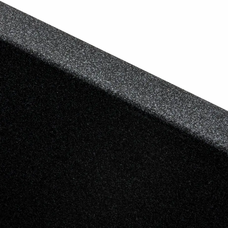 Гранитная мойка для кухни Platinum 4040 RUBA матовый карбон