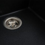 Гранітна мийка для кухні Platinum 4040 RUBA матовий карбон