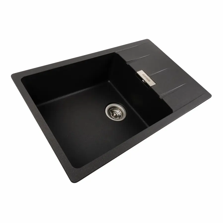 Гранітна мийка для кухні Platinum 7850 ROMA матовий Моріон