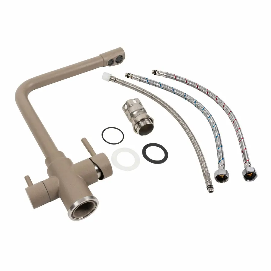 Змішувач під фільтр Platinum KT 8201 (8626) Тітан