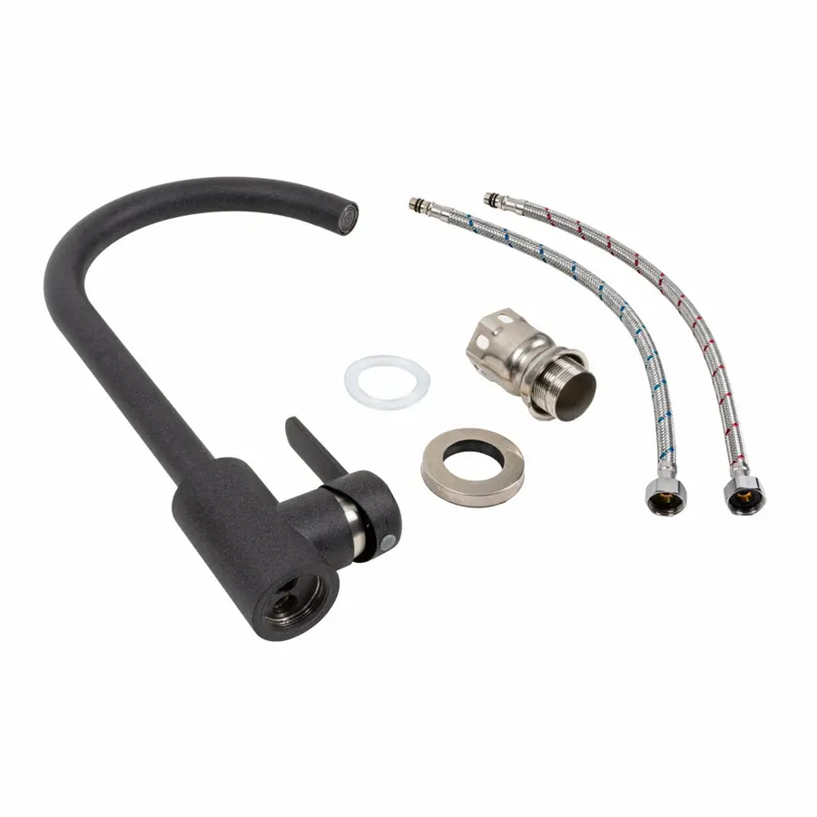 Кухонный смеситель Platinum 7990 NEST Карбон