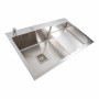 Кухонна мийка 78*50С L нержавійка Platinum Handmade (поглиблена полиця, 3.0/1.0 мм)