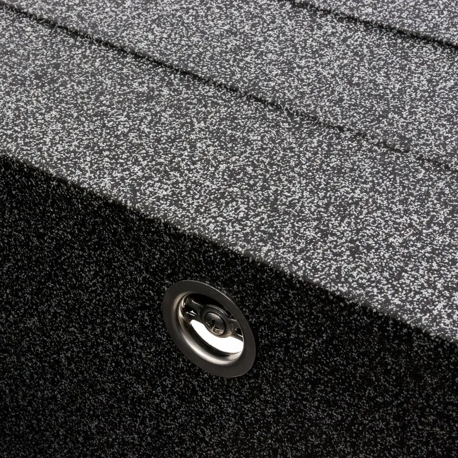 Кухонна мийка гранітна матова 7050 CASCADA Platinum графіт