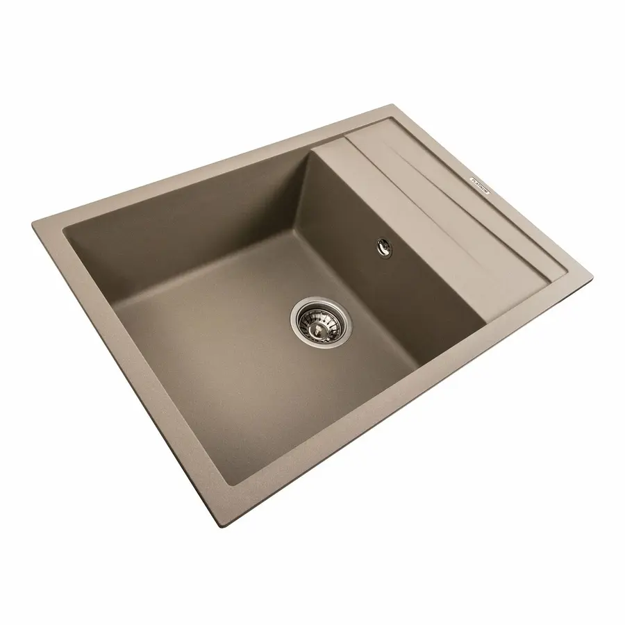 Кухонная мойка гранитная матовая 7050 CASCADA Platinum Титан