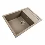 Кухонная мойка гранитная матовая 7050 CASCADA Platinum Титан