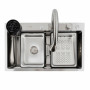 Кухонная мойка нержавейка CM 75*46A Platinum Handmade "Водопад"