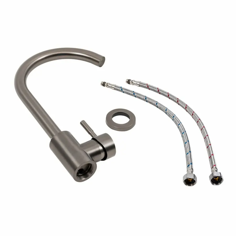 Кухонный смеситель Platinum FC-4 PVD черный