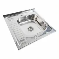 Кухонна мийка з нержавіючої сталі Valeso ПОЛІРОВКА 6060 R (0,7/160 мм)