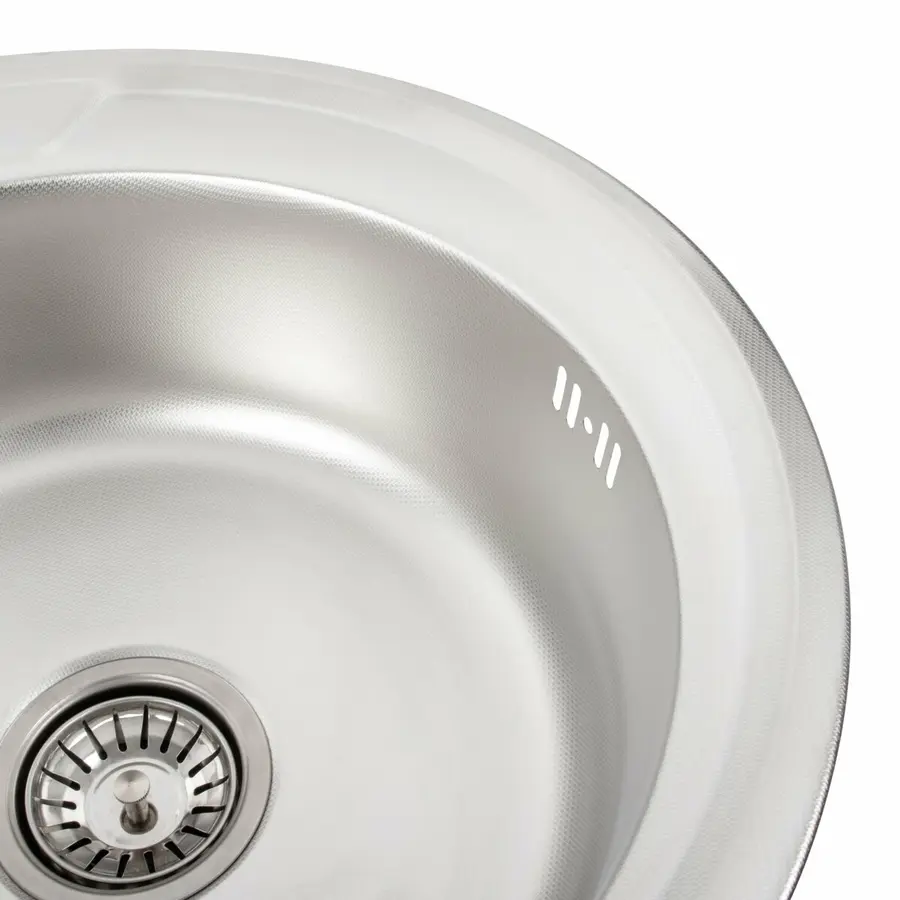 Кухонна мийка з нержавіючої сталі Valeso ДЕКОР 490 (0,6/170 мм)