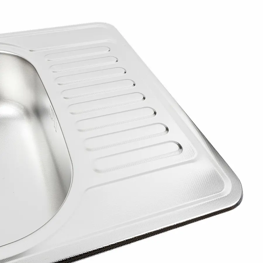 Кухонна мийка з нержавіючої сталі Valeso 5848 ДЕКОР (0,8/180 мм)