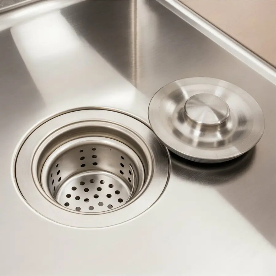 Кухонна мийка CM 78*50 R нержавійка VALESO Handmade (круглий сифон 3,0/0,8)